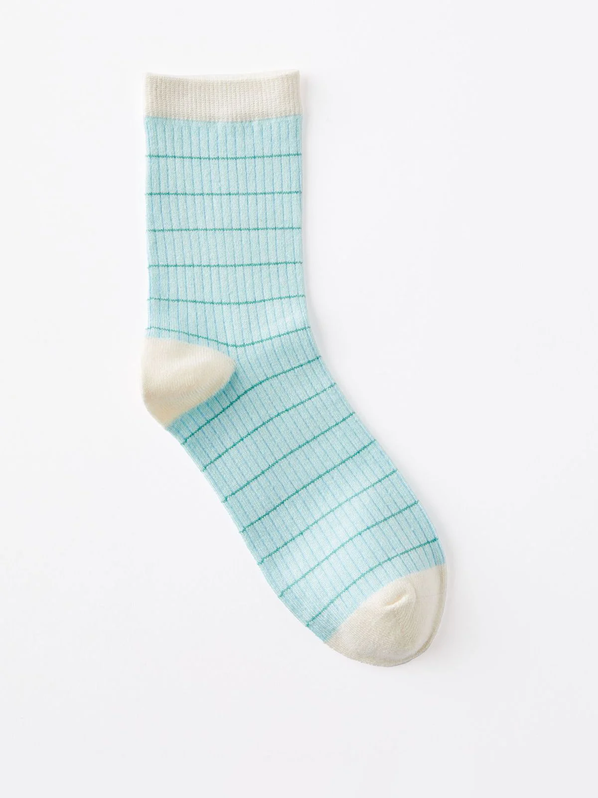 COTTON ON RUBI Vớ Dài-Grid Pattern Crew Sock