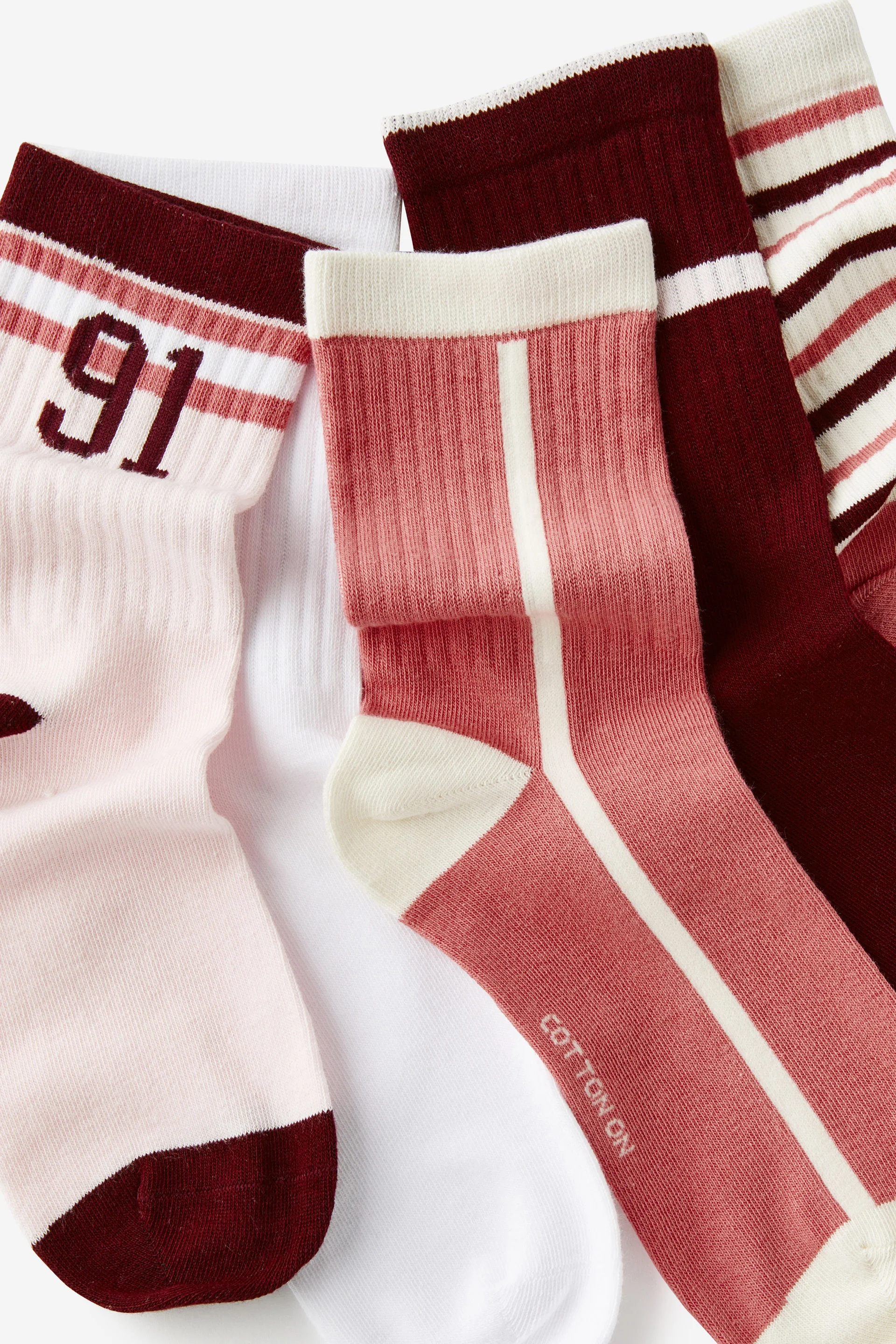 COTTON ON RUBI Bộ 5 Đôi Vớ Dài - 5Pk Crew Sock