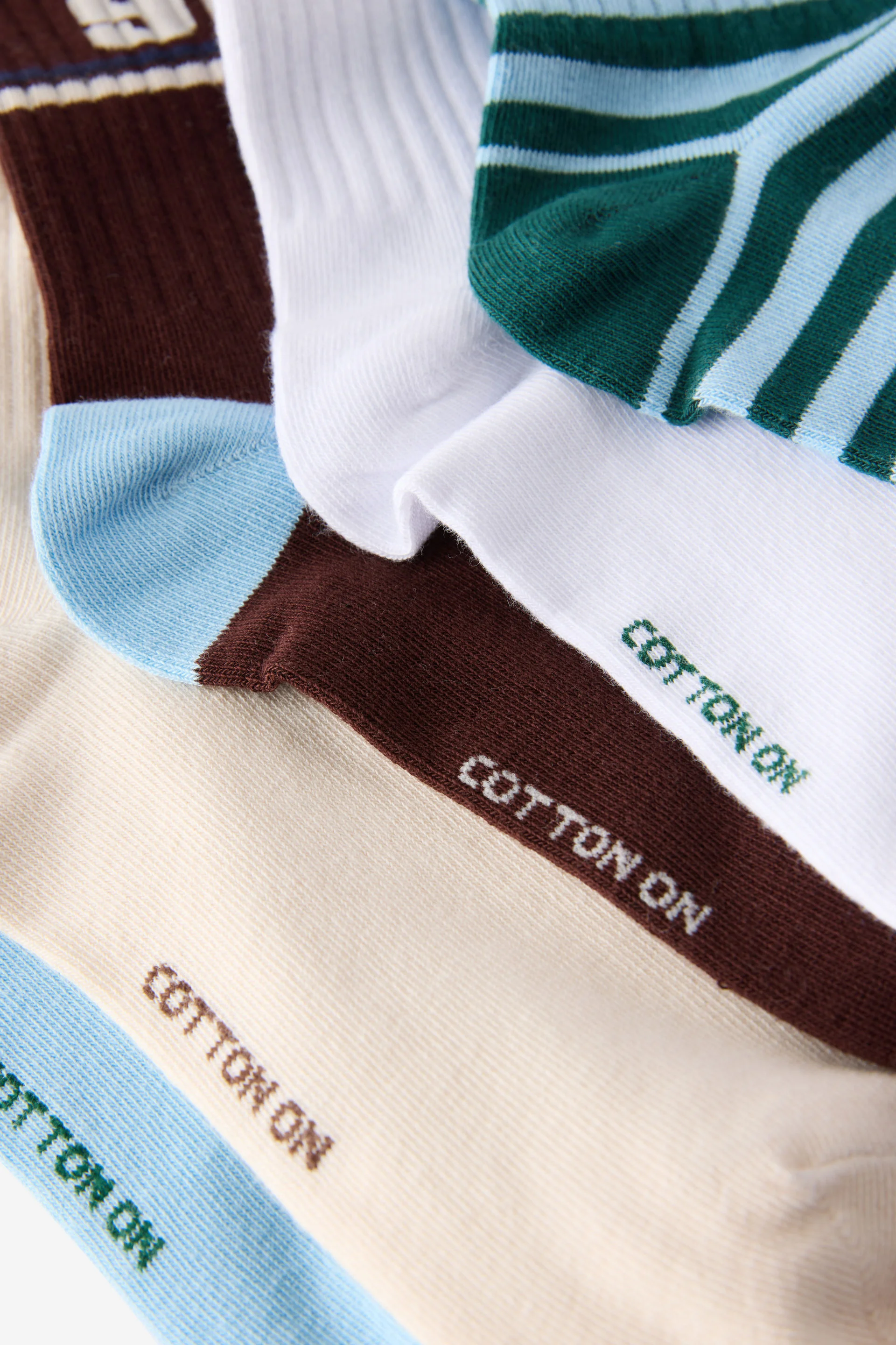 COTTON ON RUBI Bộ 5 Đôi Vớ Dài - 5Pk Crew Sock
