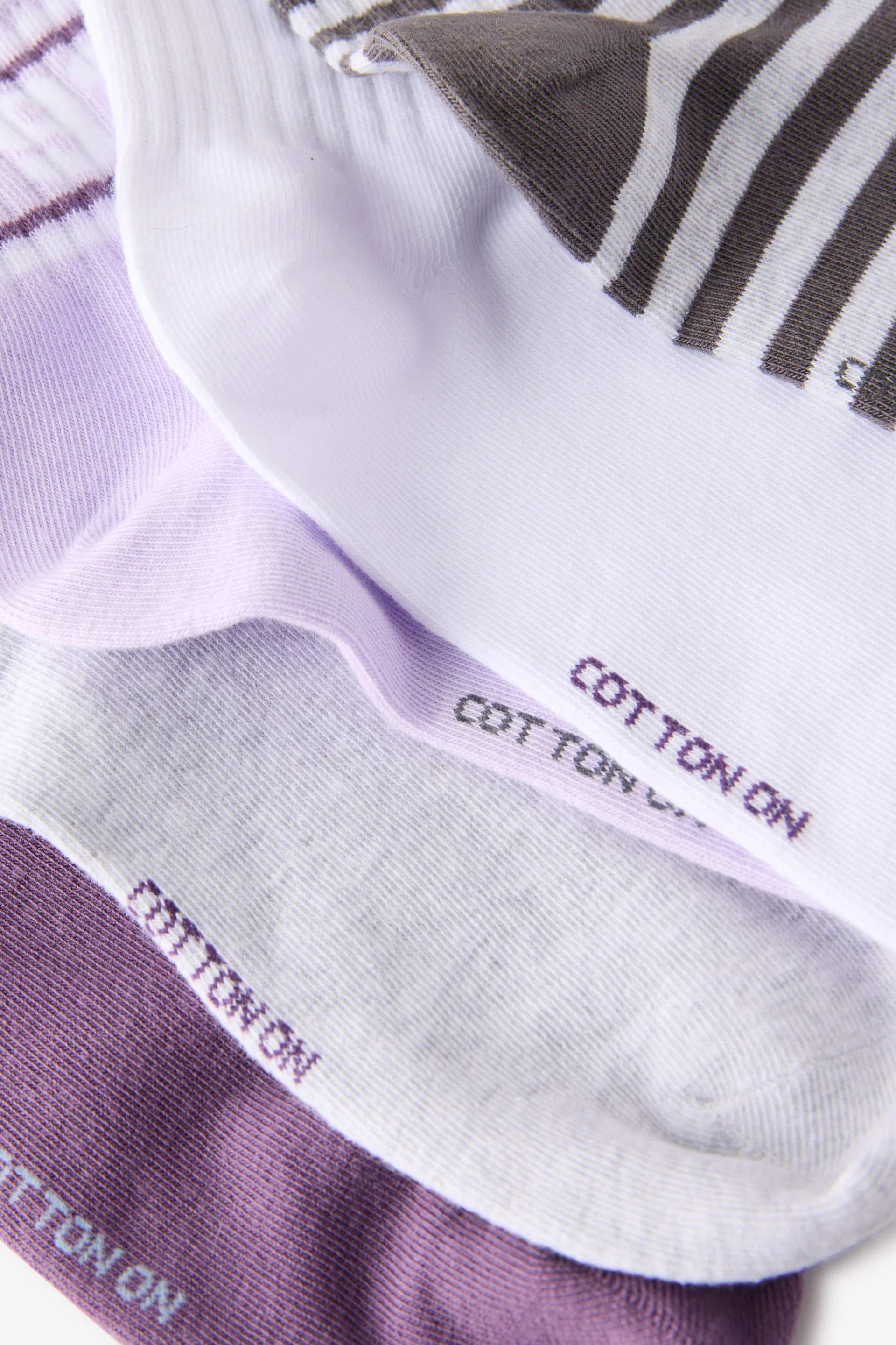COTTON ON RUBI Bộ 5 Đôi Vớ Ngắn - 5Pk Quarter Crew Sock