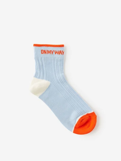COTTON ON RUBI Vớ Dài Nữ-Graphic Quarter Crew Sock