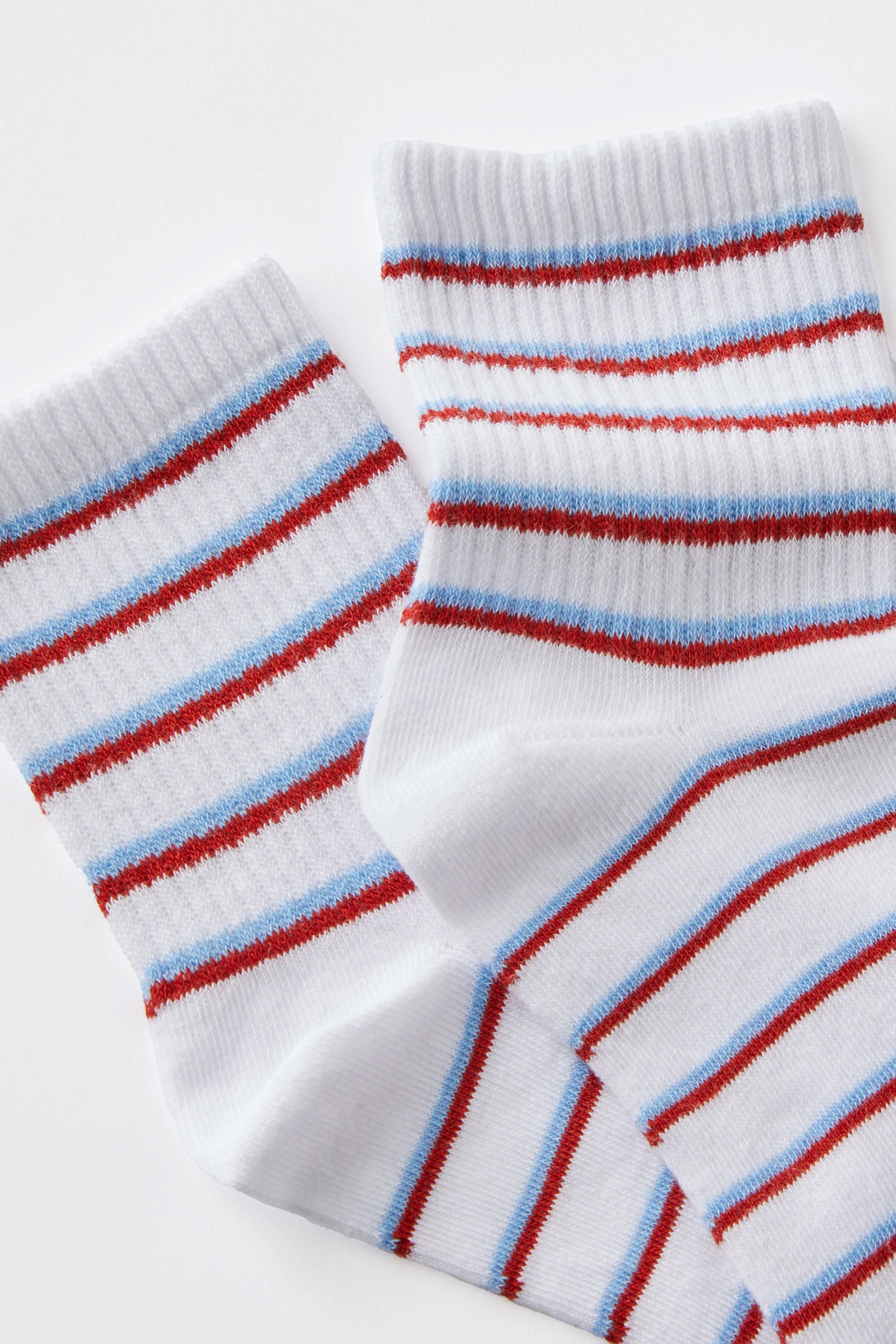 COTTON ON RUBI Vớ Ngắn Nữ-Stripe Mid Crew Sock