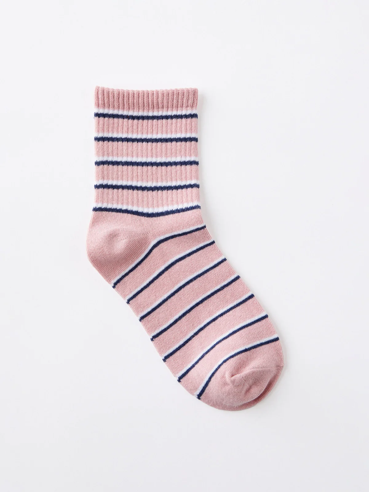 COTTON ON RUBI Vớ Ngắn Nữ-Stripe Mid Crew Sock
