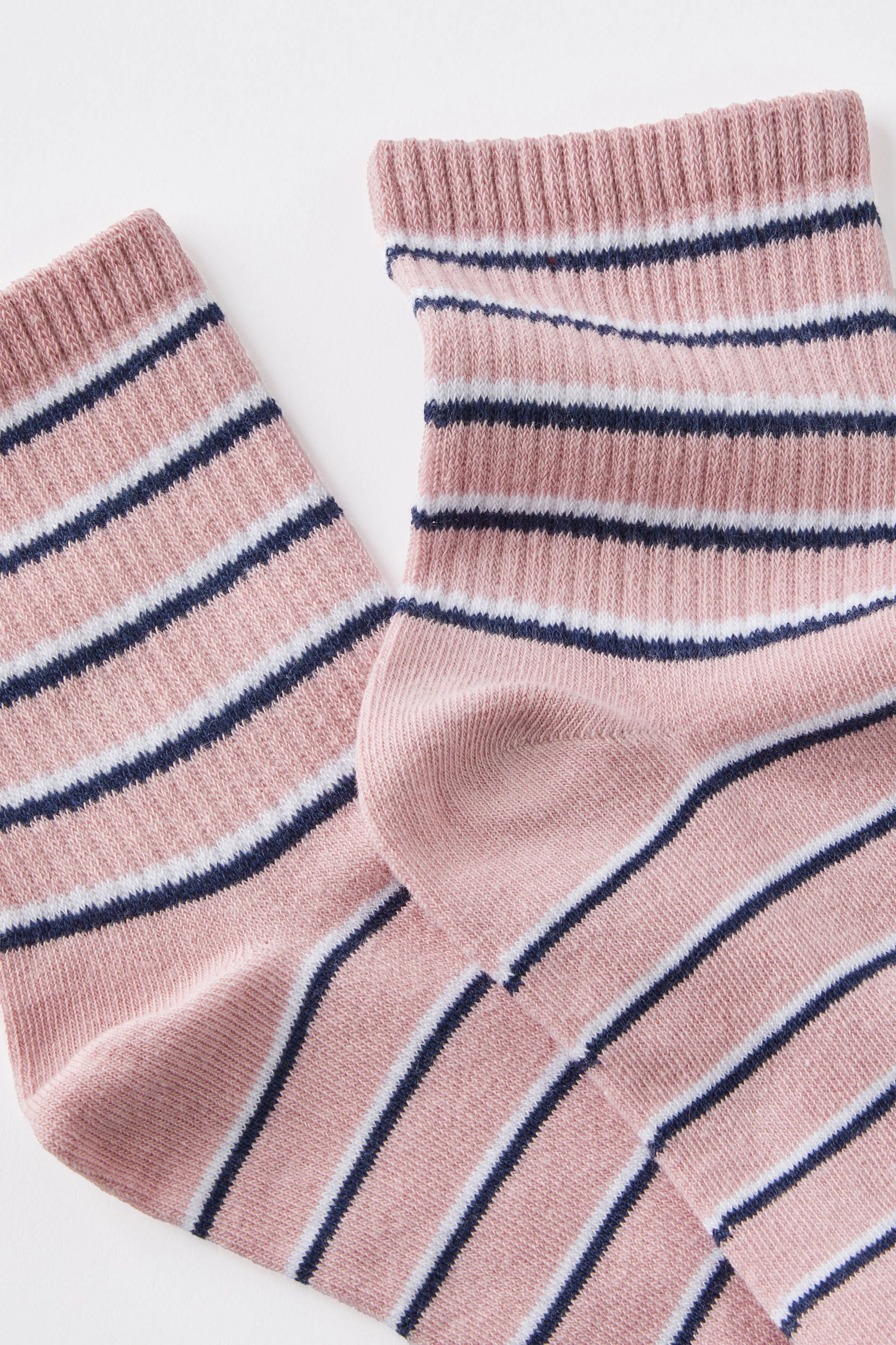 COTTON ON RUBI Vớ Ngắn Nữ-Stripe Mid Crew Sock