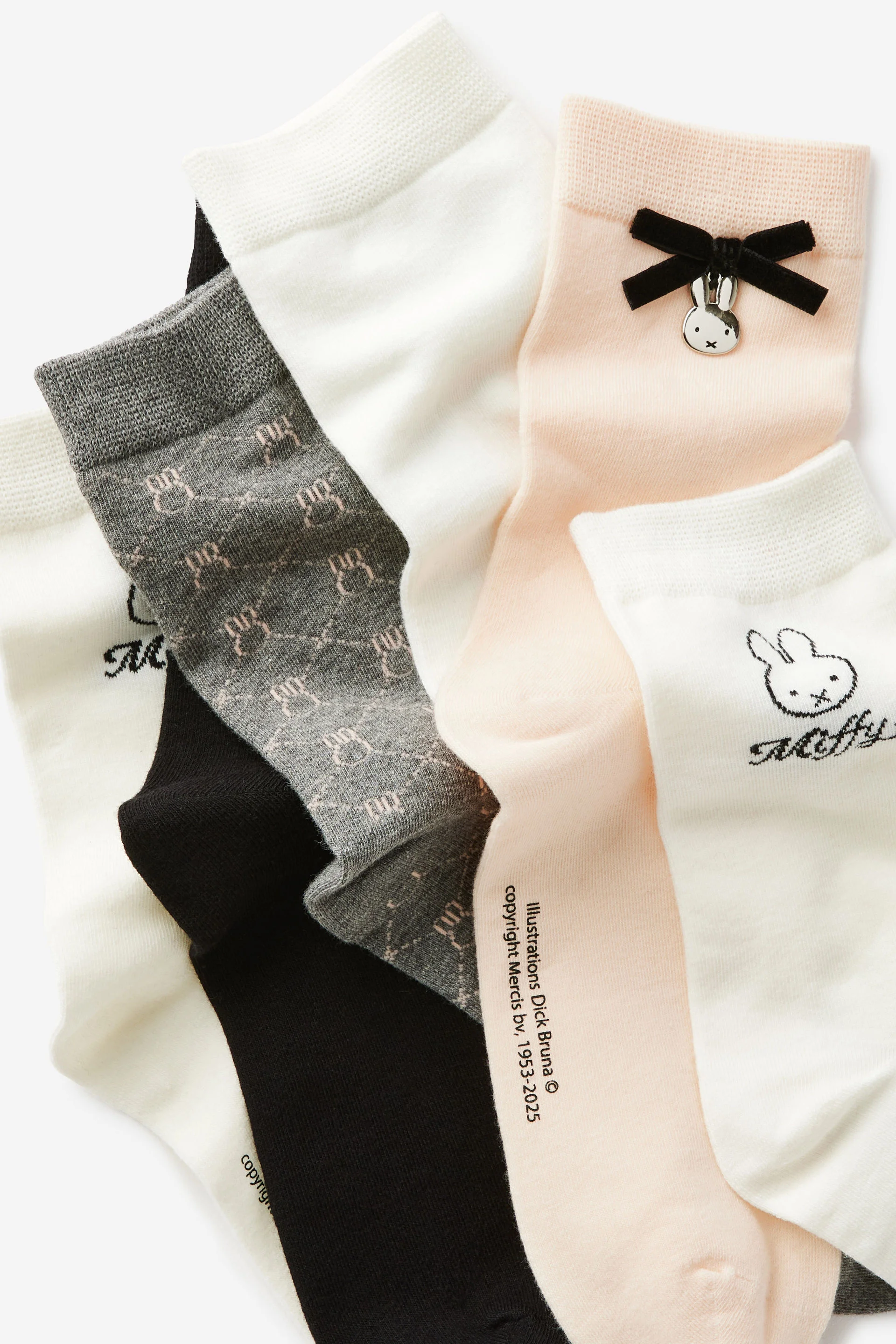 COTTON ON RUBI Bộ 5 Đôi Vớ Dài - 5Pk License Fine Crew Sock