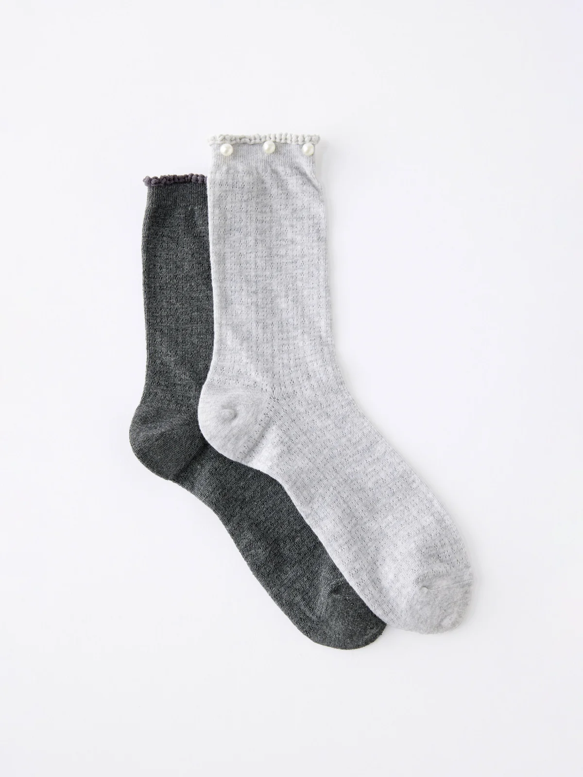 COTTON ON RUBI Bộ 2 Đôi Vớ Dài Nữ - Pearl Pointelle Crew Sock 2Pk