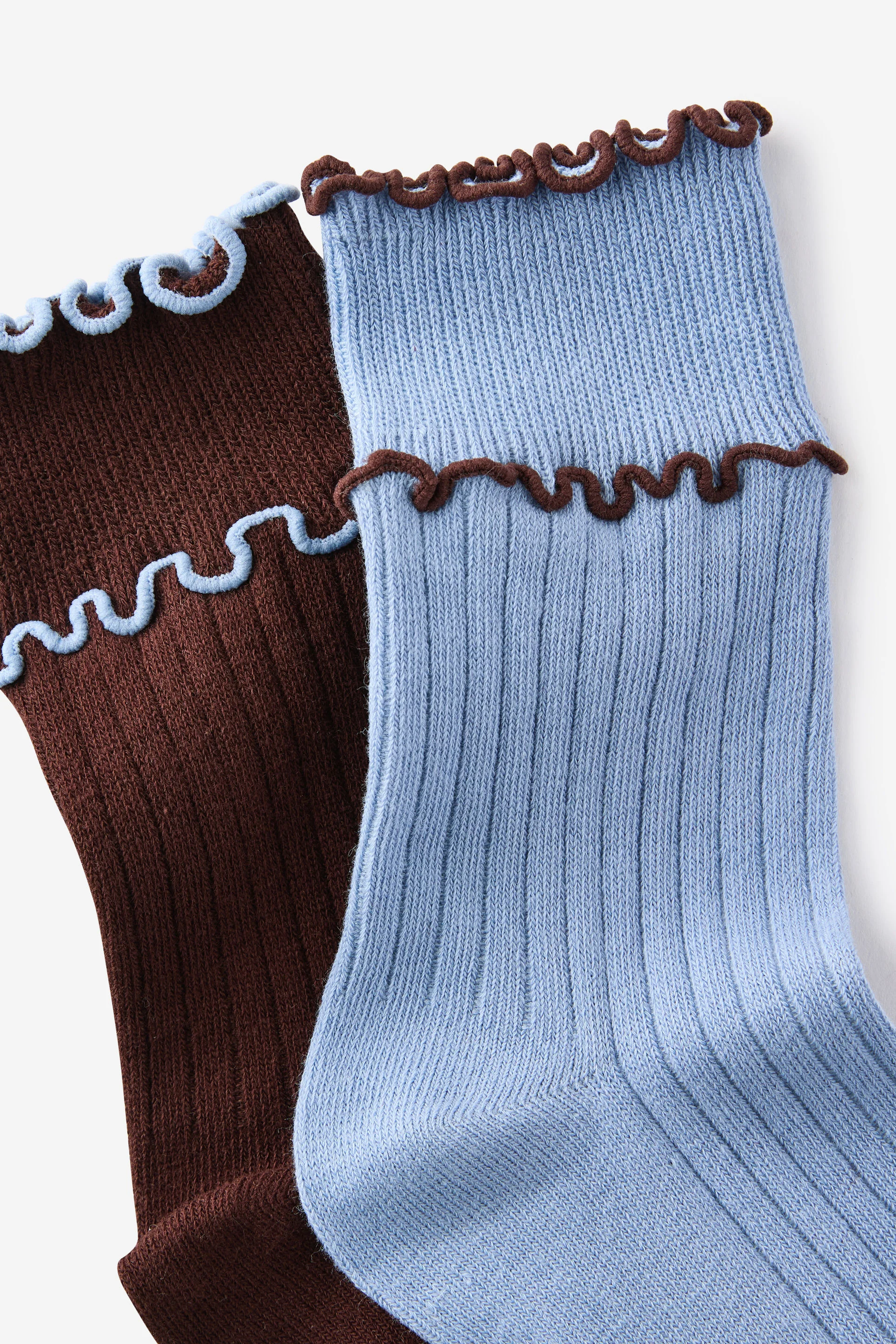 COTTON ON RUBI Bộ 2 Vớ Dài Nữ - Double Frill Crew Sock 2Pk