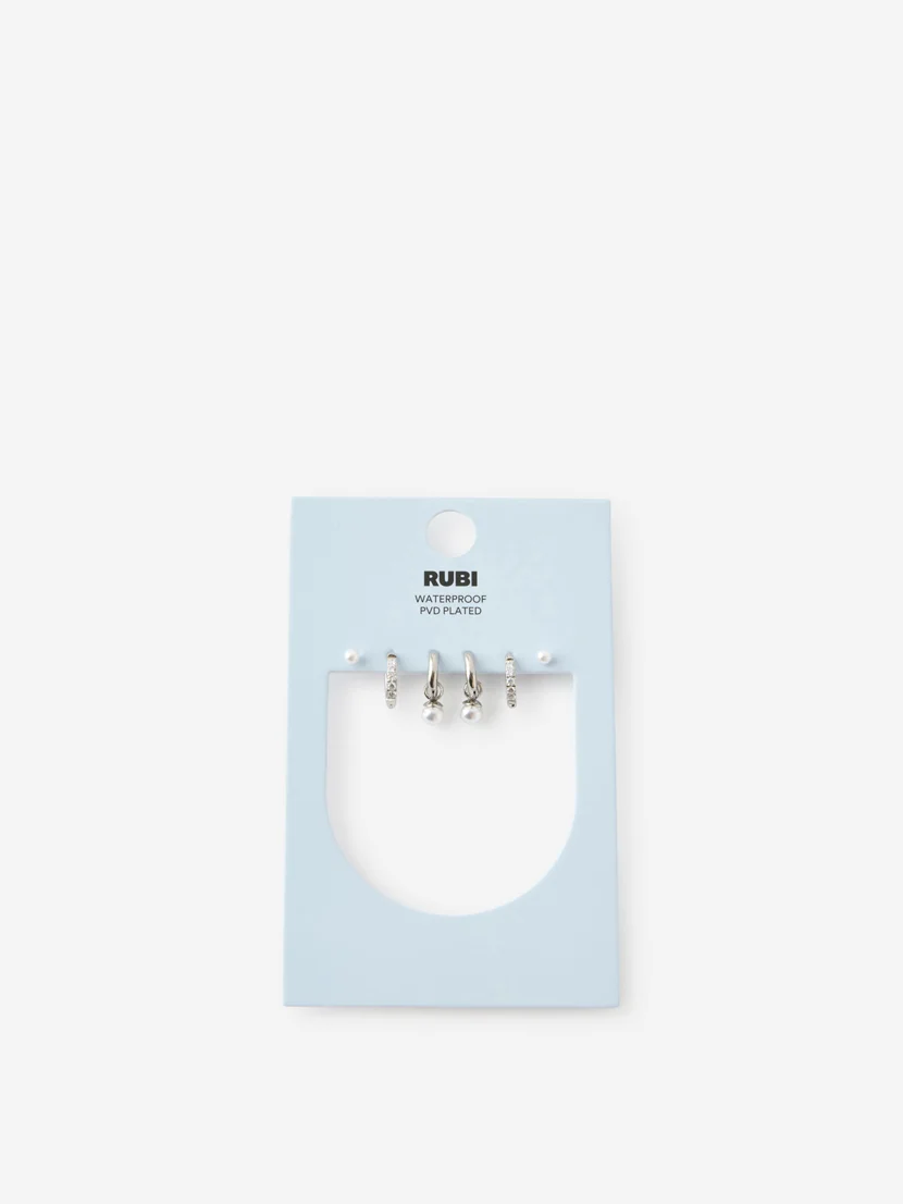 COTTON ON RUBI Bộ Bông Tai Nữ - Waterproof 3Pk Small Earring