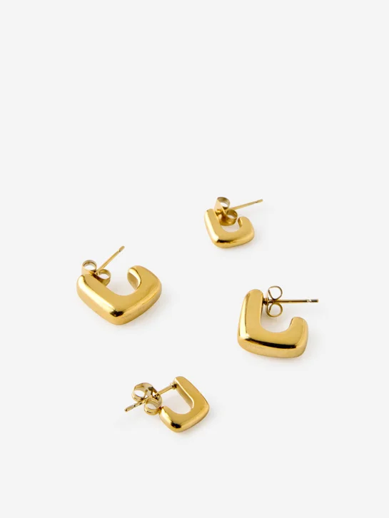 COTTON ON RUBI Bộ Bông Tai Nữ - Waterproof 2Pk Mid Earring
