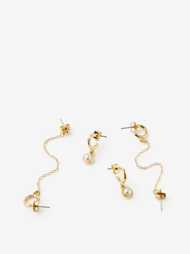COTTON ON RUBI Bộ Bông Tai Nữ - 3Pk Mid Earring