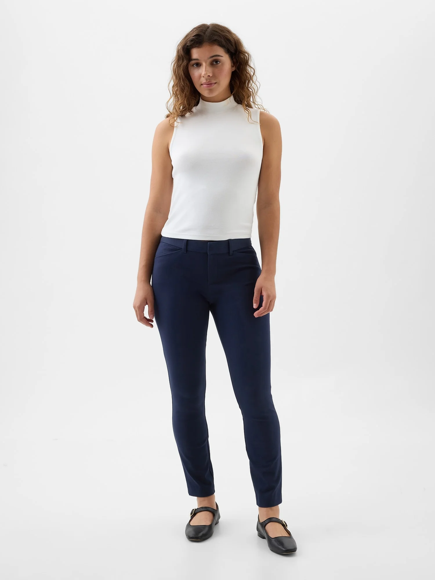 GAP Quần Vải Dài Nữ - Skinny Ankle Bistretch