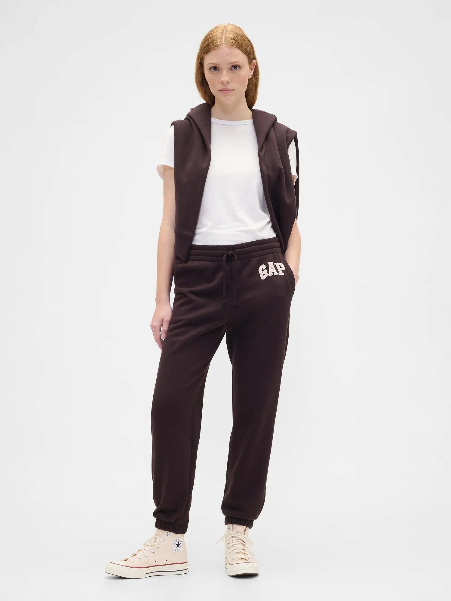GAP Quần Dài Nữ - Logo - Joggers