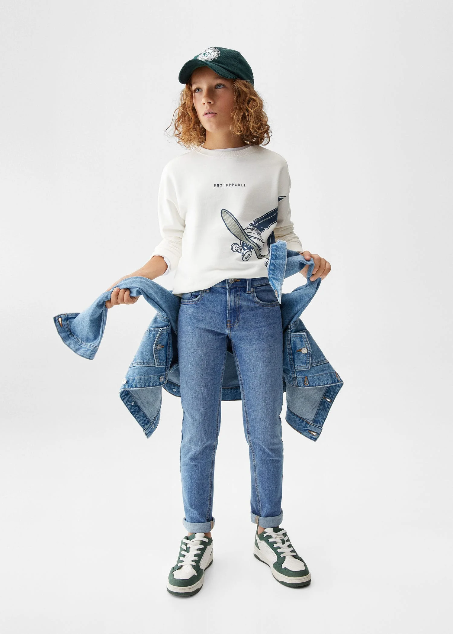 MANGO Quần Jeans Bé Trai Slim4
