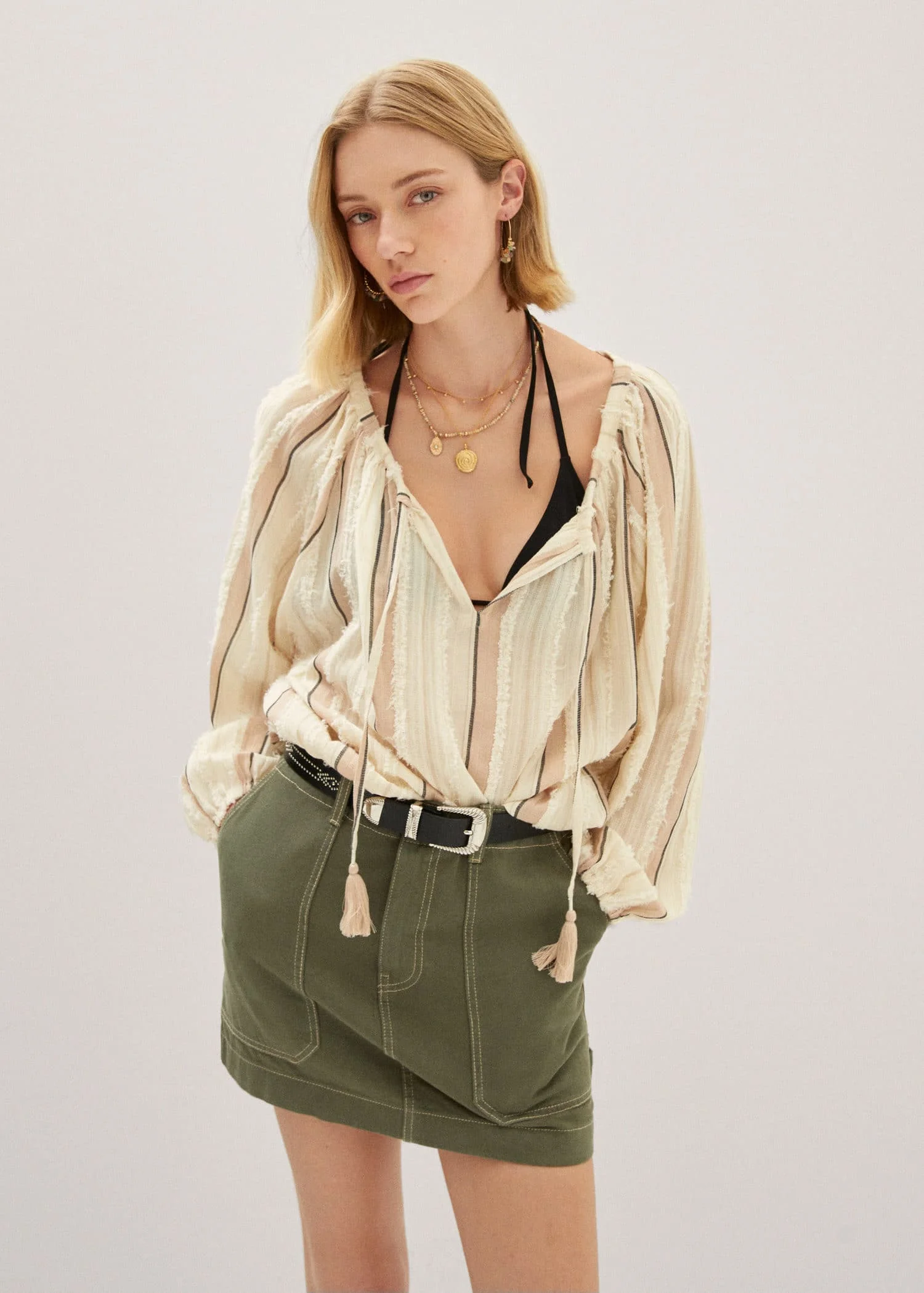 MANGO Áo Kiểu Claire