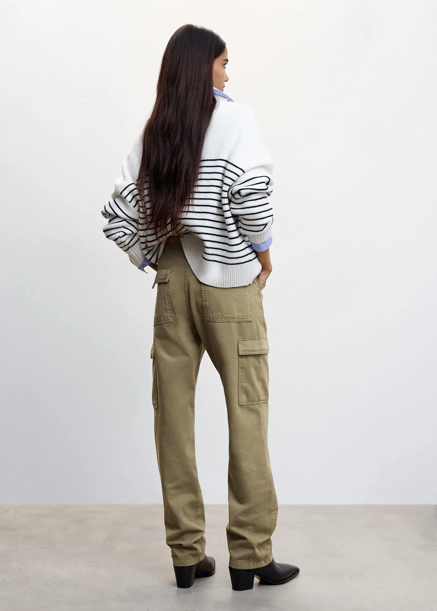 MANGO Quần Jeans Nữ Newcargo