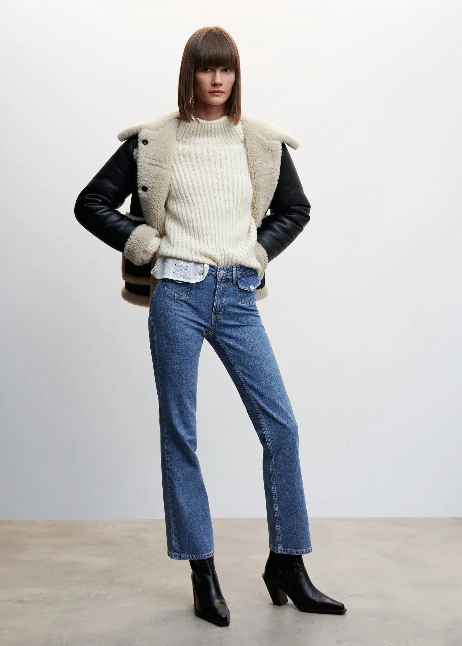 MANGO Quần Jeans Nữ Carmela