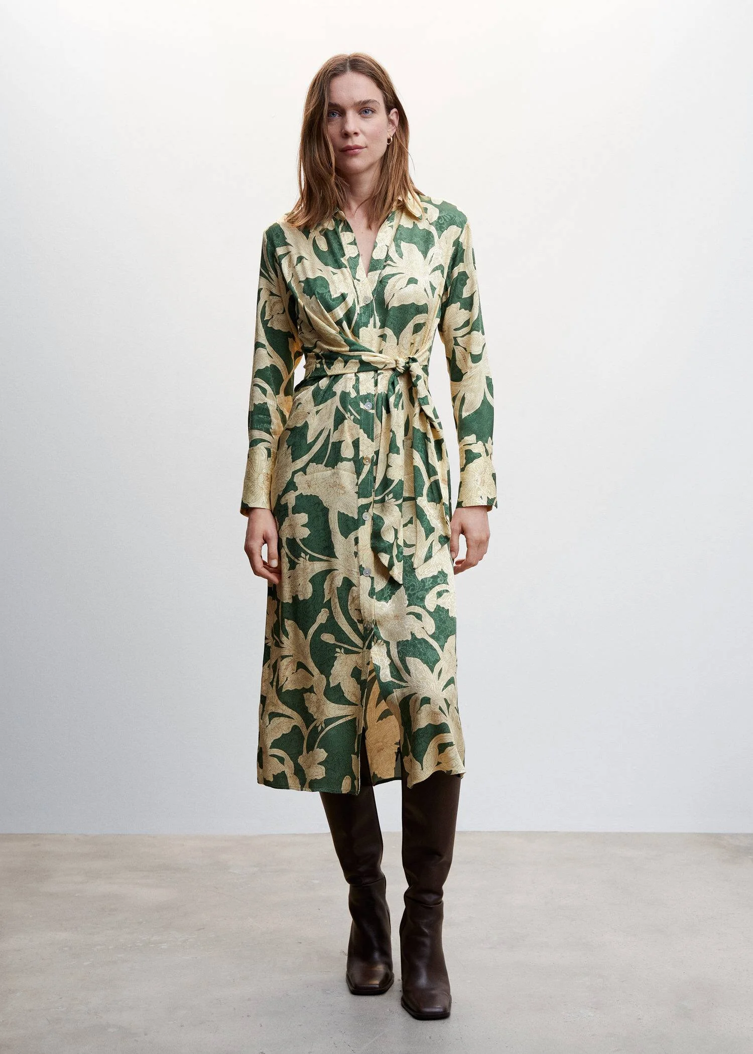 MANGO Đầm Nữ Cammo