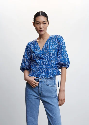 MANGO Áo Kiểu Nữ Zafi