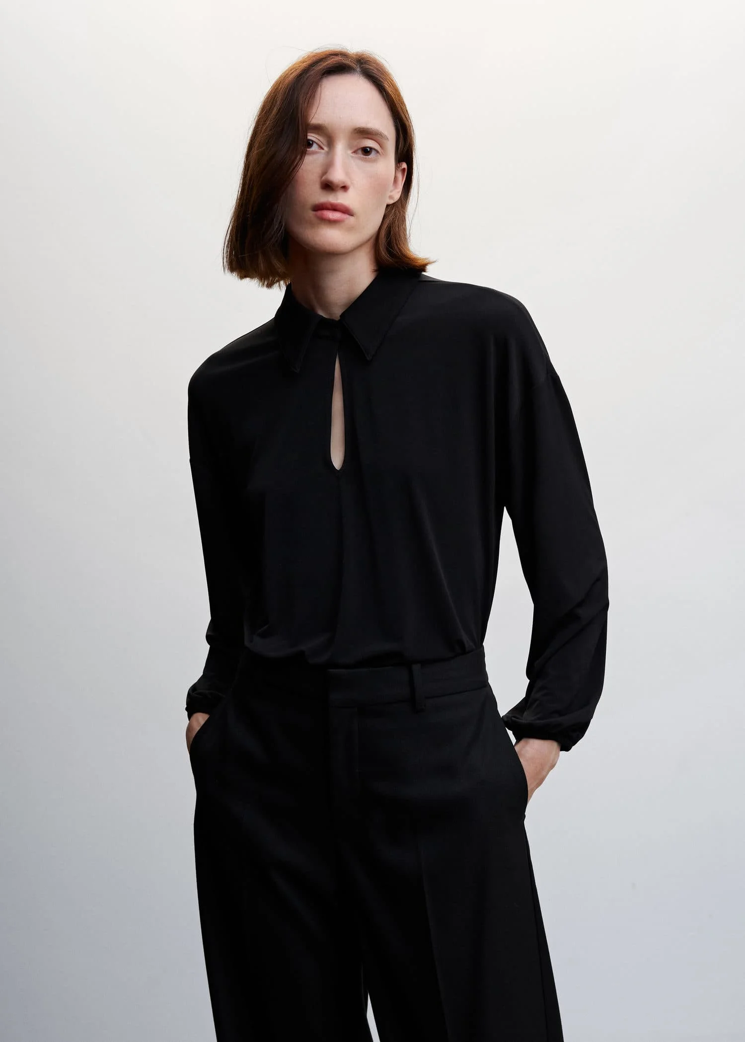 MANGO Áo Kiểu Nữ Buni
