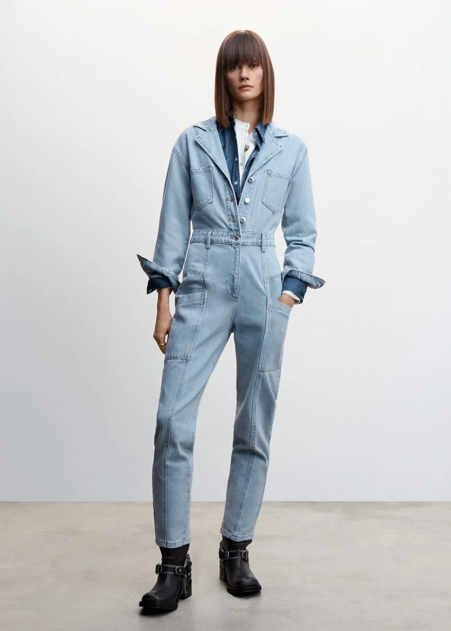 MANGO Áo Liền Quần Nữ Susan