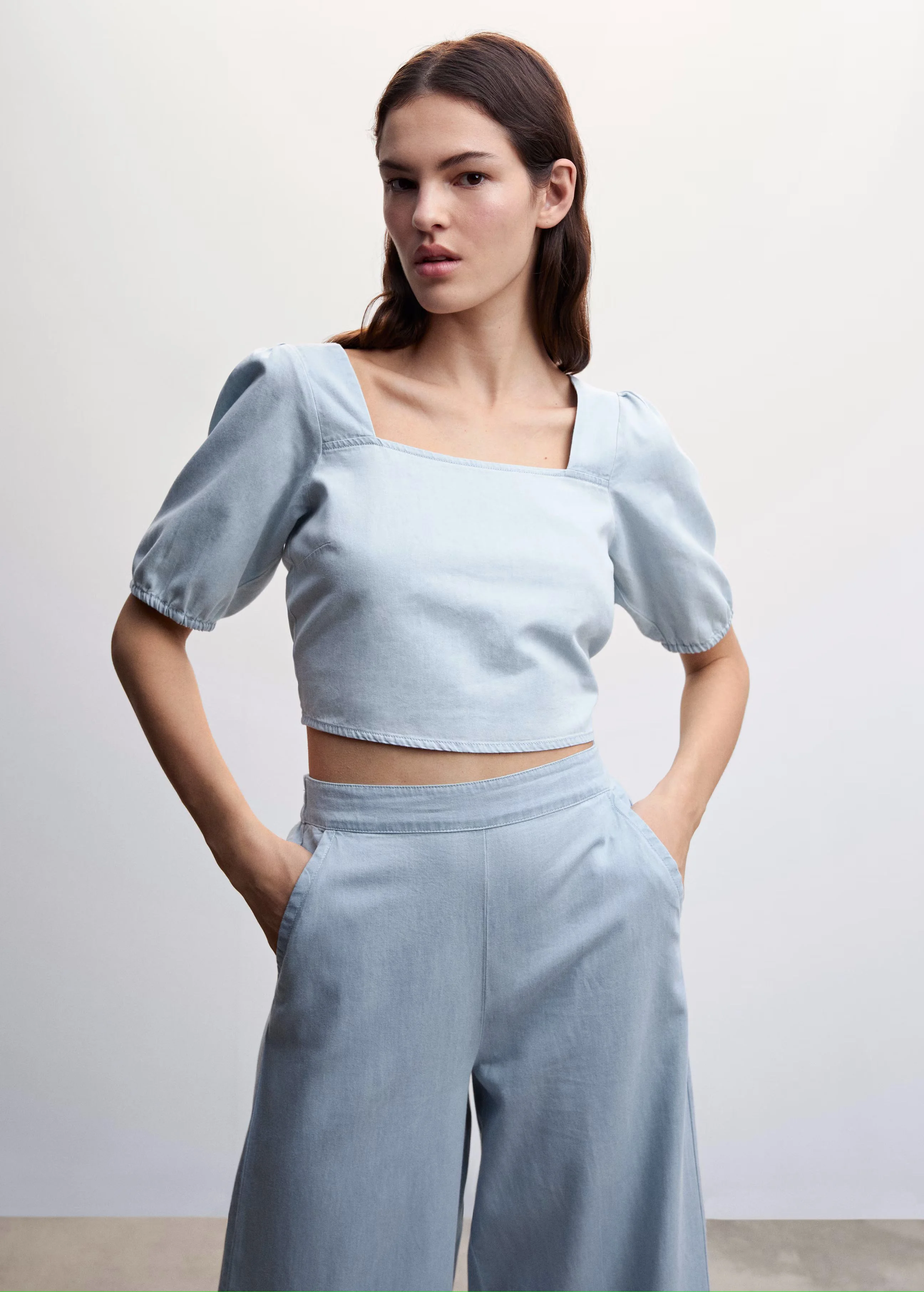 MANGO Áo Kiểu Nữ Low