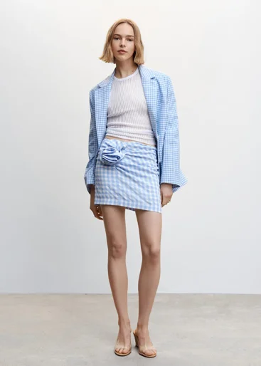 MANGO Chân Váy Nữ Miniflor