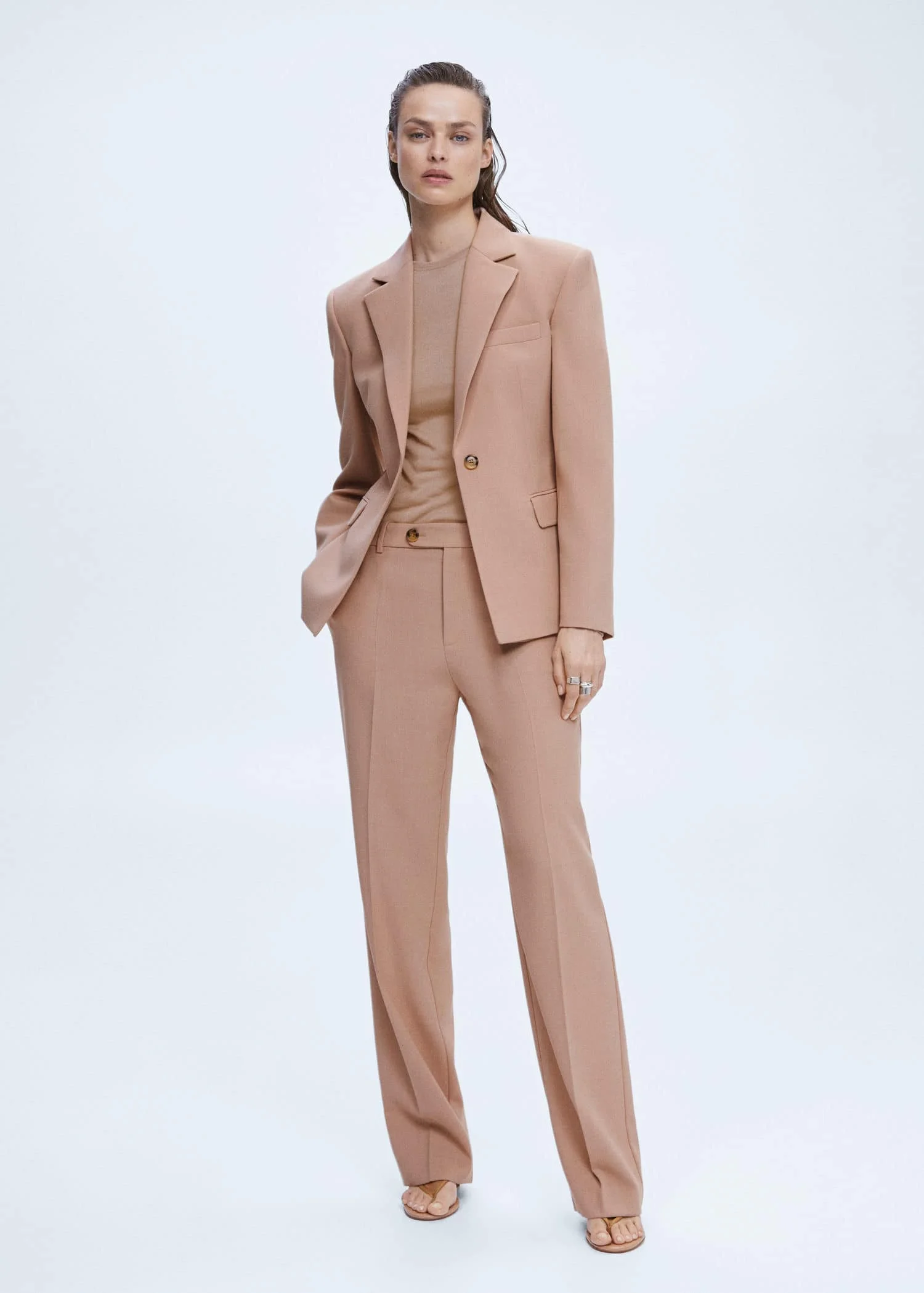 MANGO Quần Dài Nữ Rose