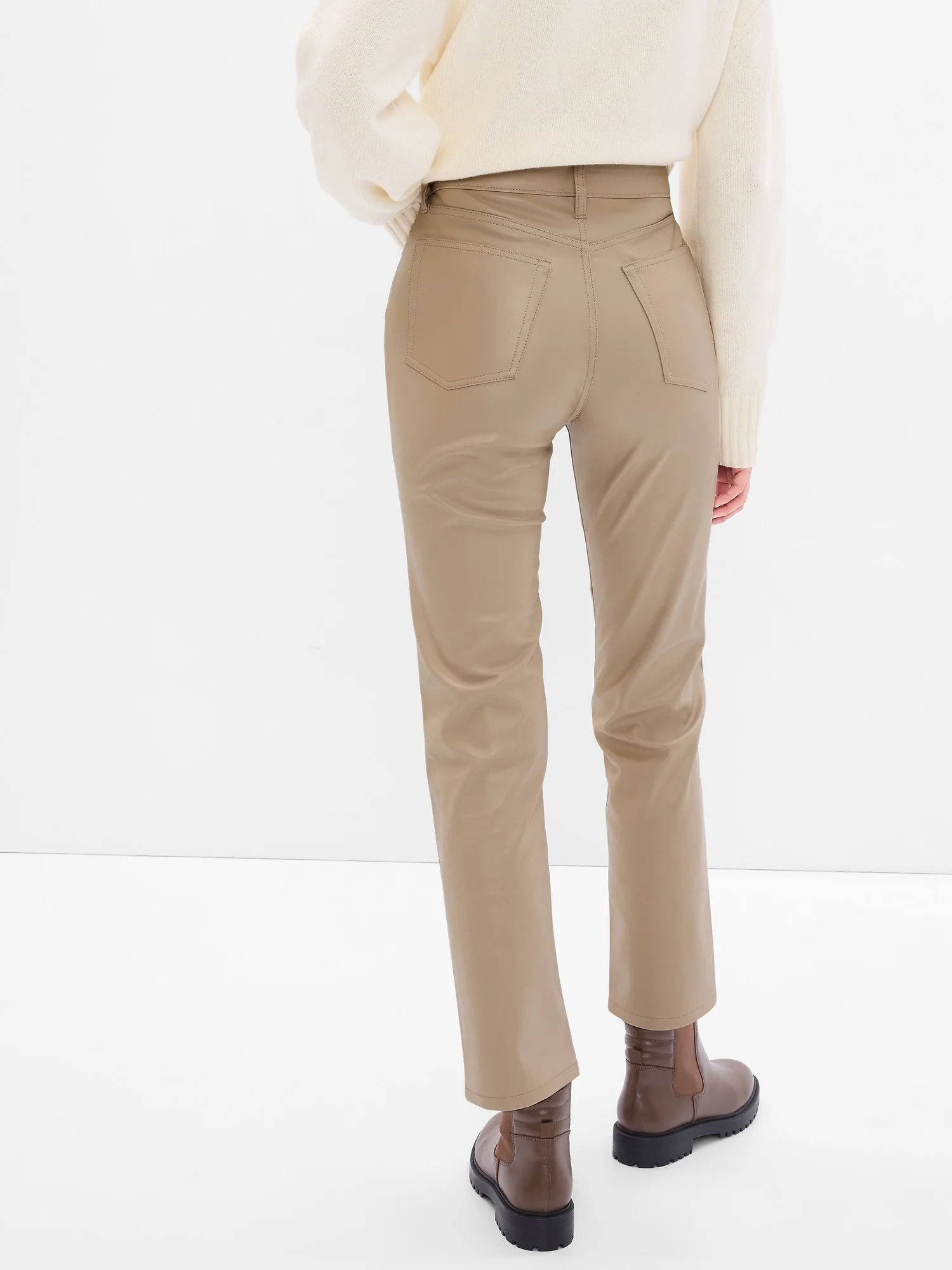 GAP Quần Jeans Dài Nữ - High Rise Straight