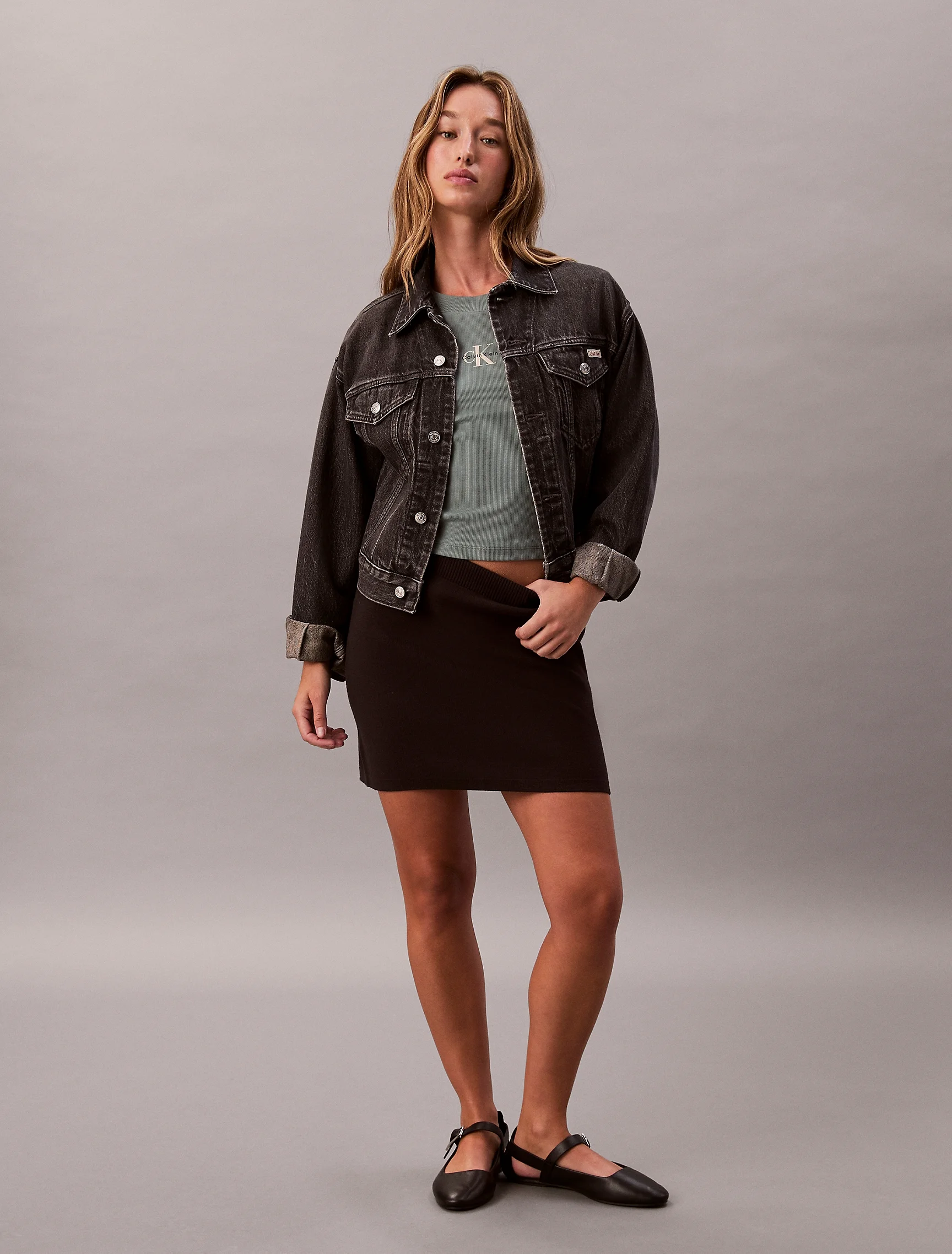 CK JEANS Áo Thun Nữ Baby Fit