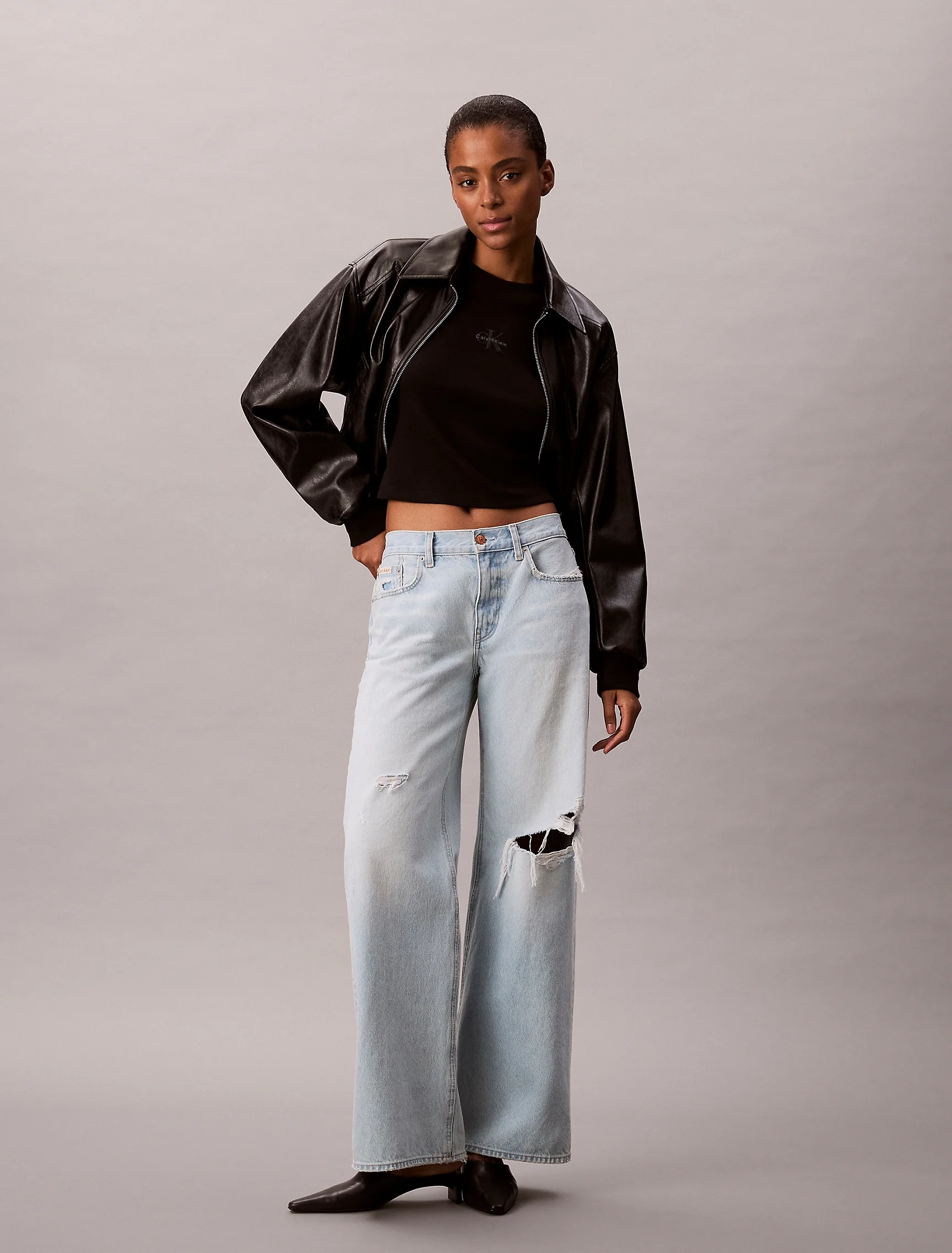 CK JEANS Áo Thun Nữ Baby Fit