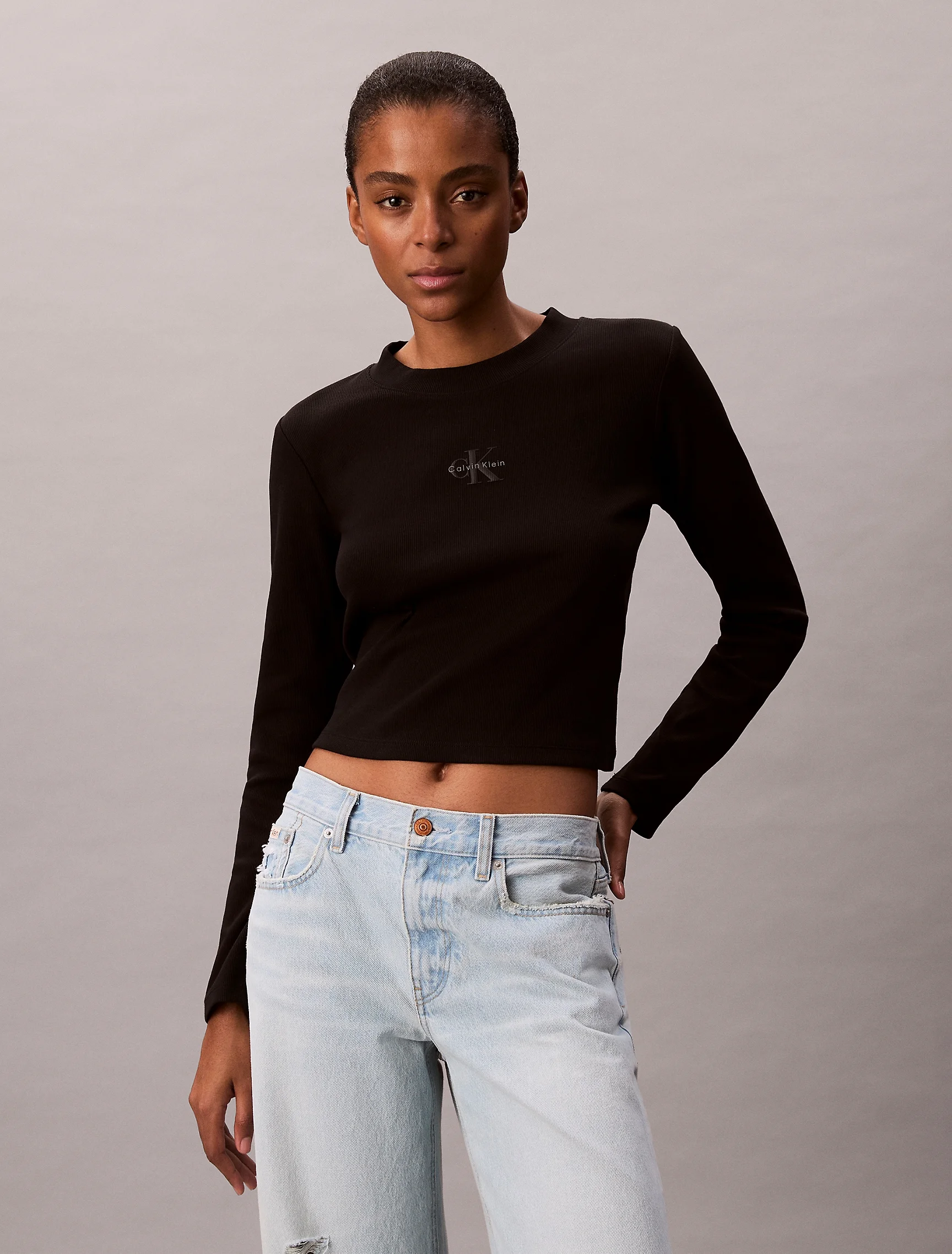 CK JEANS Áo Thun Nữ Baby Fit