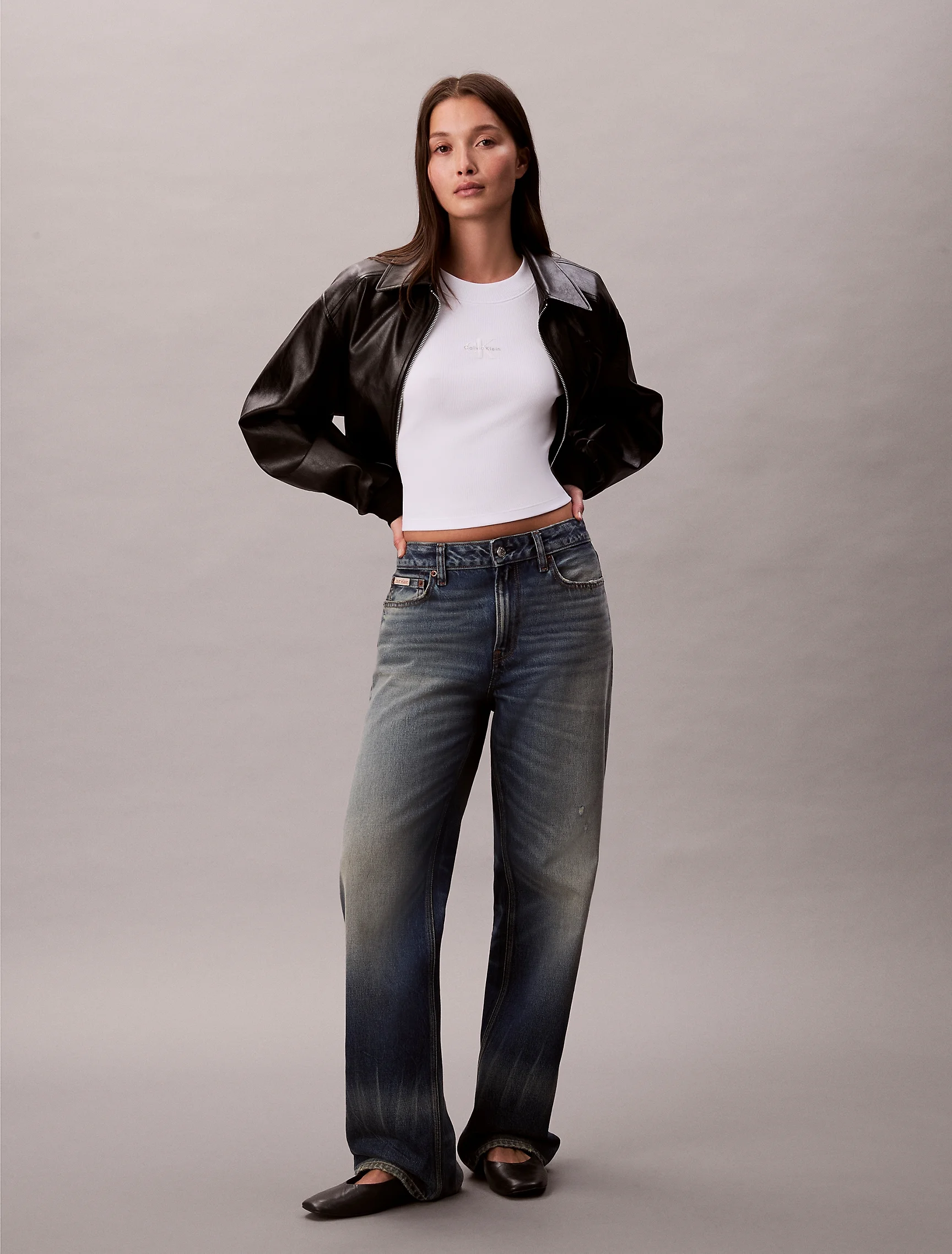 CK JEANS Áo Thun Nữ Baby Fit