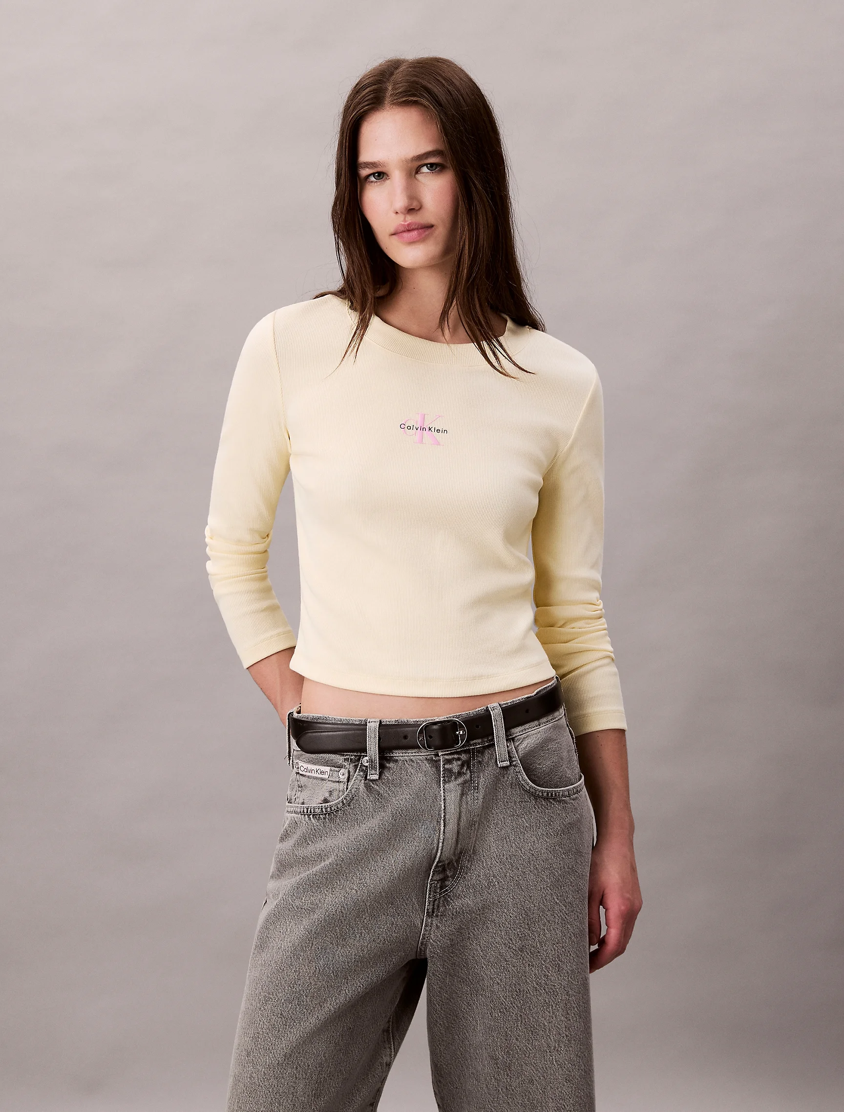 CK JEANS Áo Thun Nữ Baby Fit