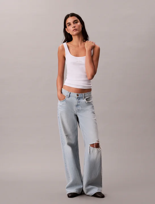 CK JEANS Áo Ba Lỗ Nữ Fashion Fit