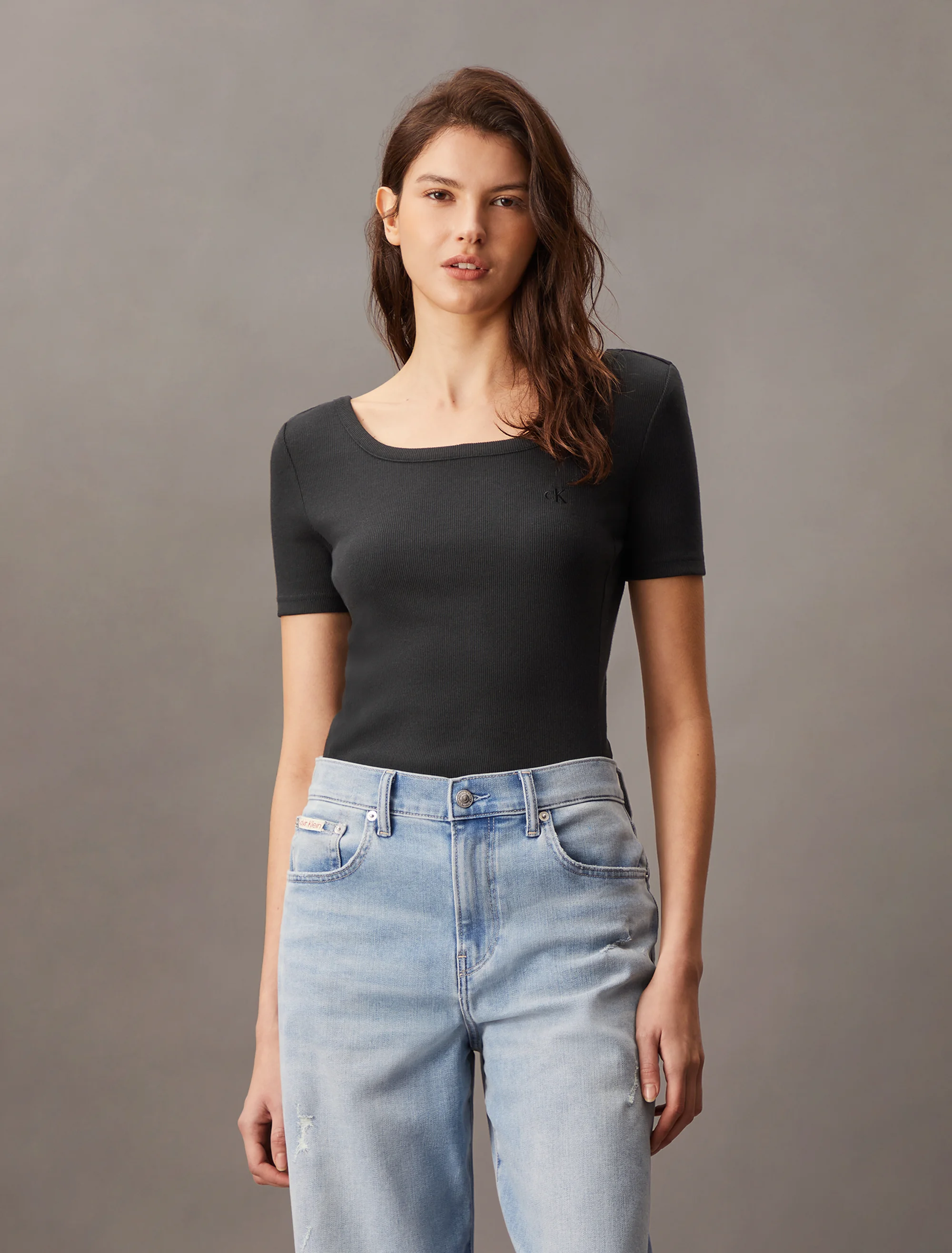 CK JEANS Áo Thun Nữ Fashion Fit