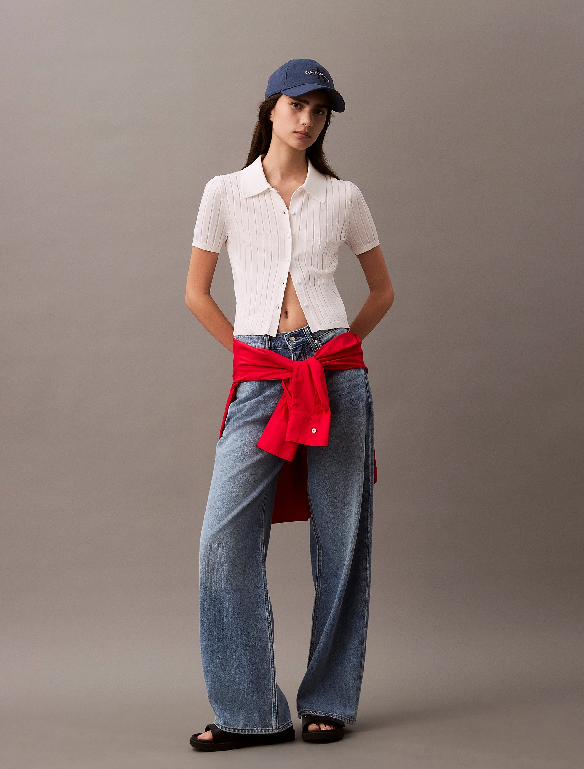 CK JEANS Áo Len Nữ Fashion Fit