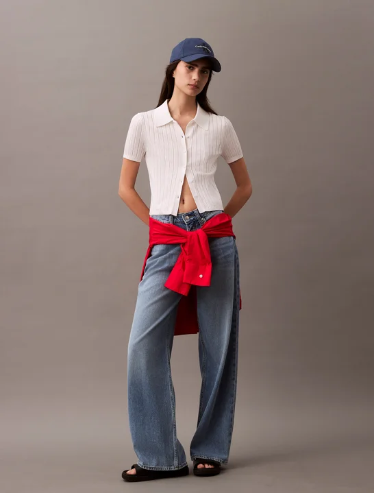 CK JEANS Áo Len Nữ Fashion Fit