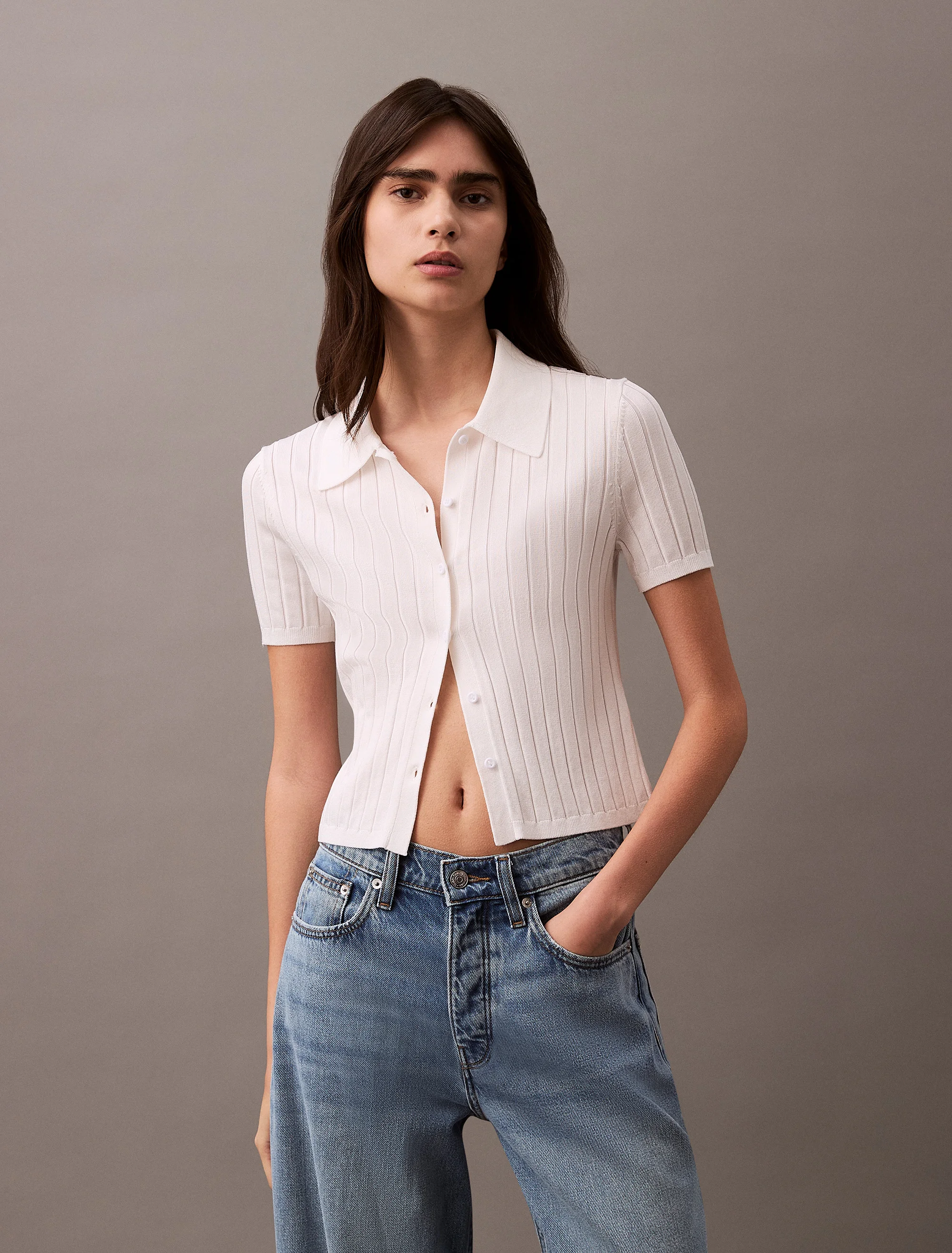 CK JEANS Áo Len Nữ Fashion Fit