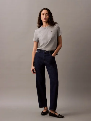 CK JEANS Quần Jeans Nữ Relaxed Straight Fit