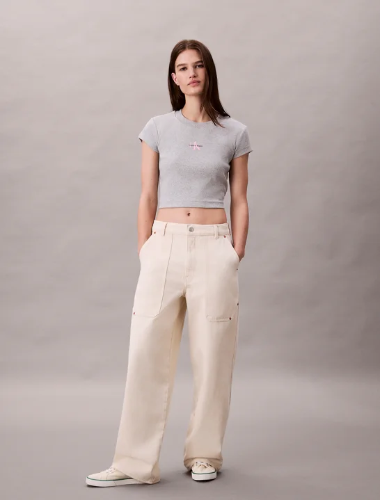 CK JEANS Áo Thun Nữ Baby Fit