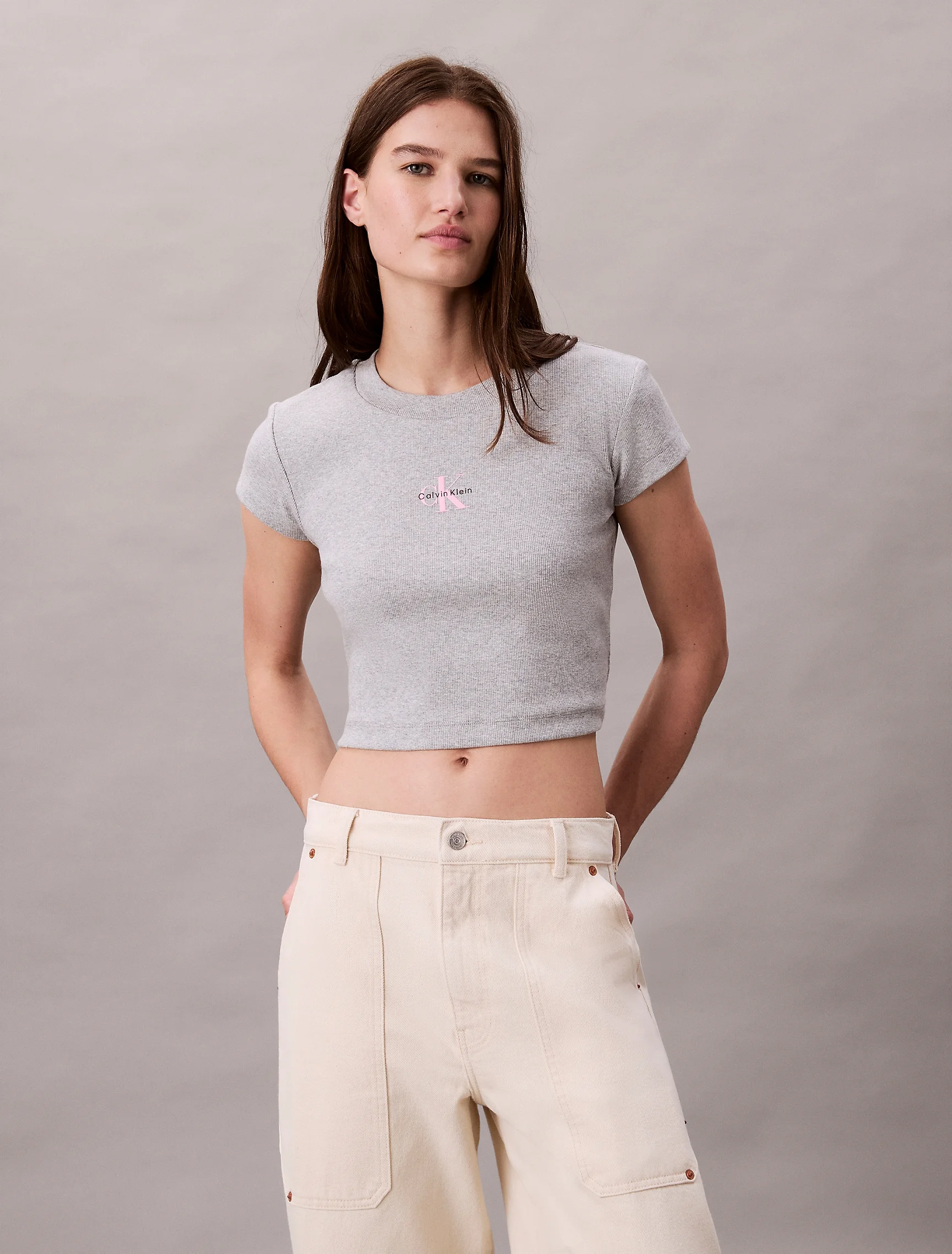 CK JEANS Áo Thun Nữ Baby Fit