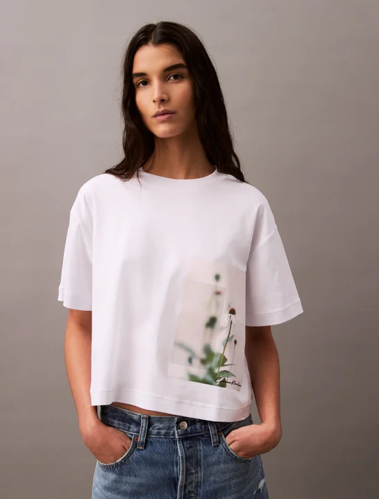 CK JEANS Áo Thun Nữ Boxy Fit
