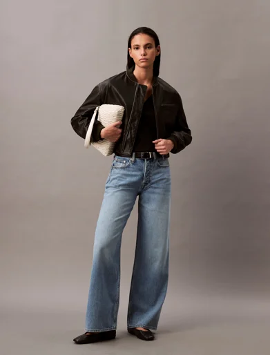 CK JEANS Quần Jeans Nữ Wide Leg Fit