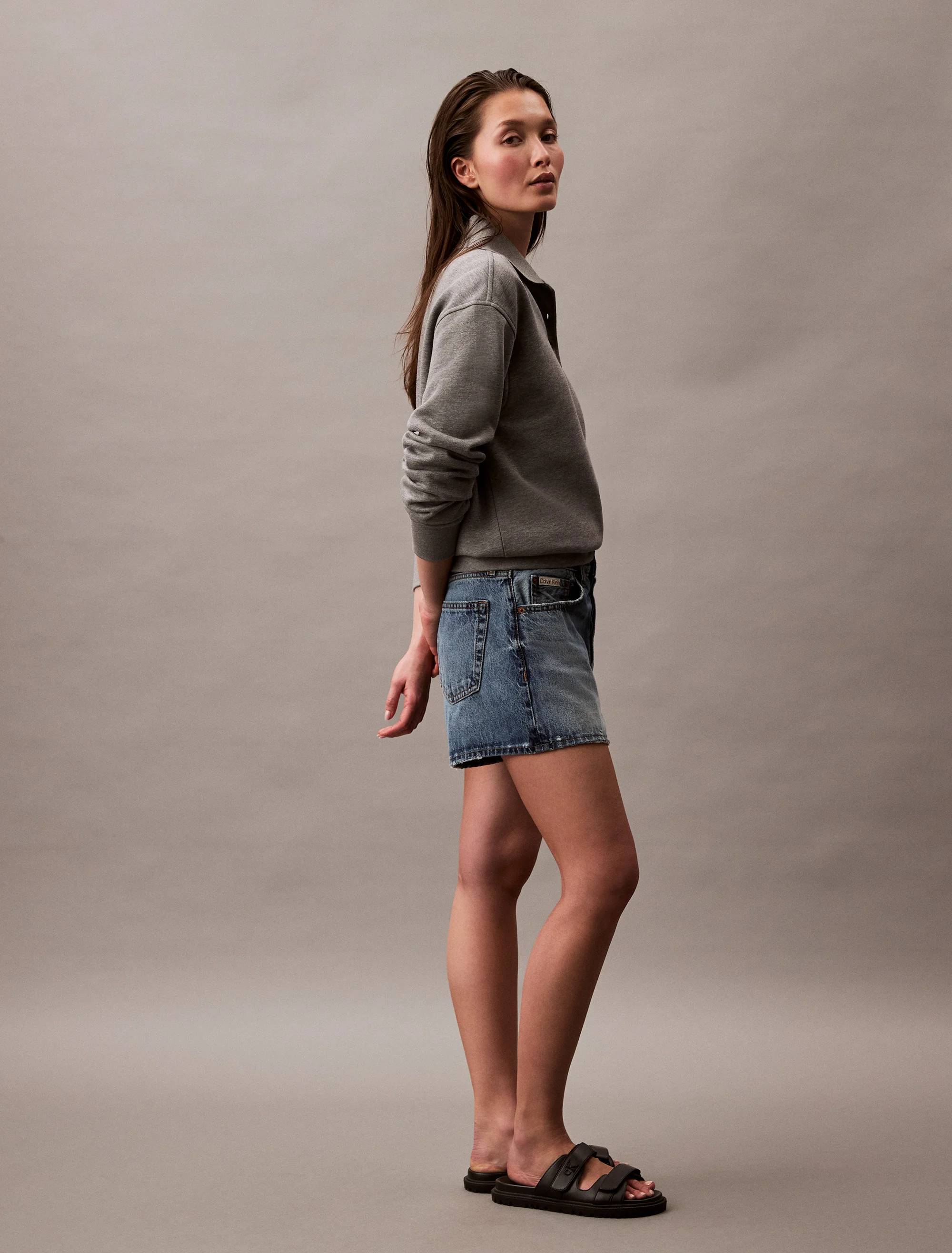 CK JEANS Quần Ngắn Nữ Relaxed Fit