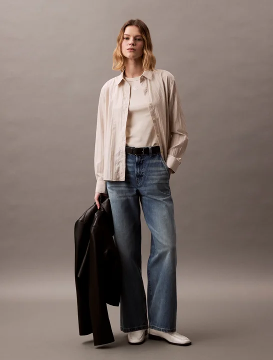 CK JEANS Áo Ba Lỗ Nữ Slim Fit