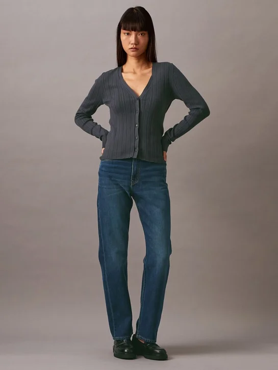 CK JEANS Áo Len Nữ Cardigan Fit