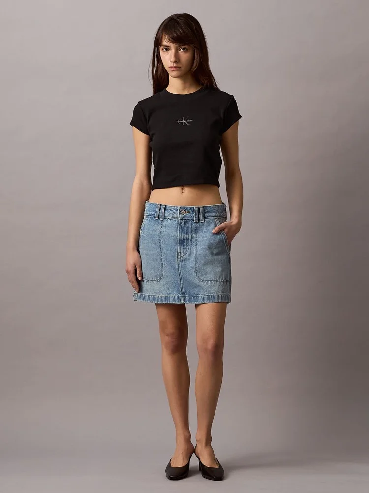 CK JEANS Chân Váy Nữ Mini Fit