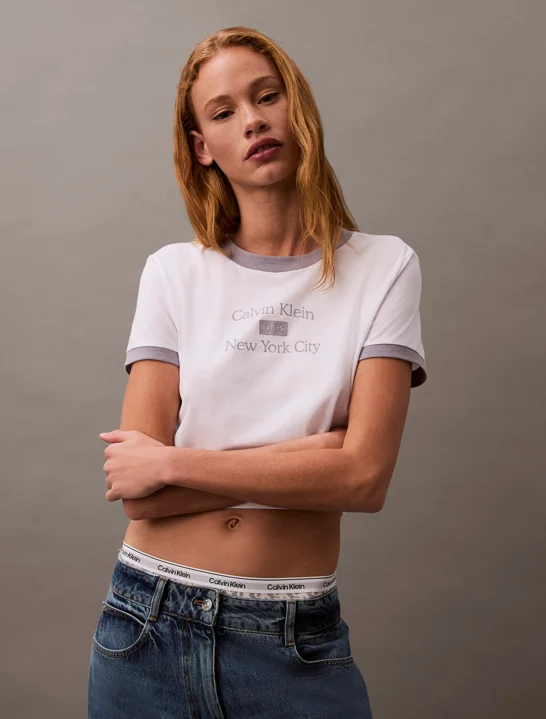 CK JEANS Áo Thun Nữ Slim Fit