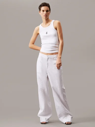 CK JEANS Áo Ba Lỗ Nữ Slim Fit