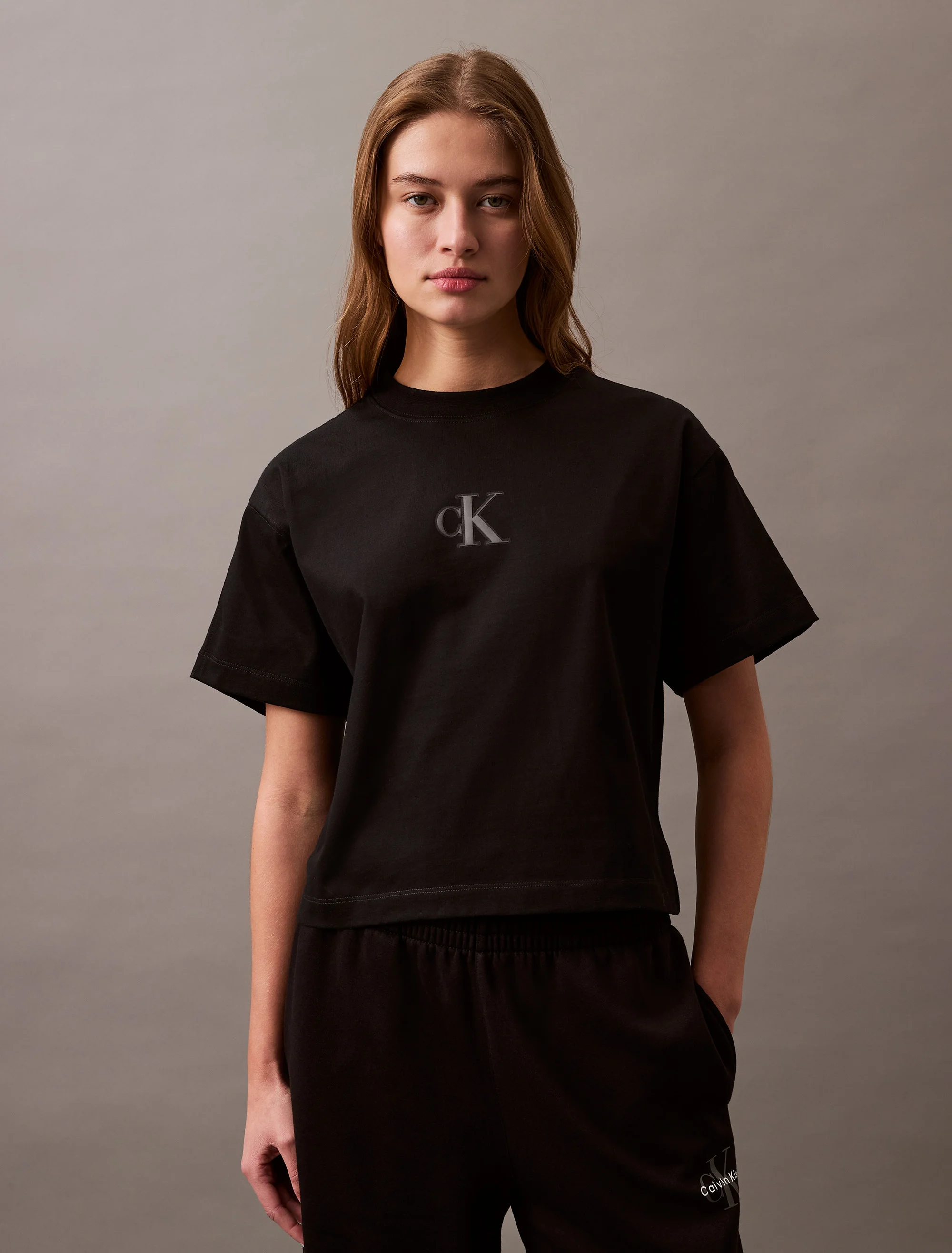 CK JEANS Áo Thun Nữ Boxy Fit